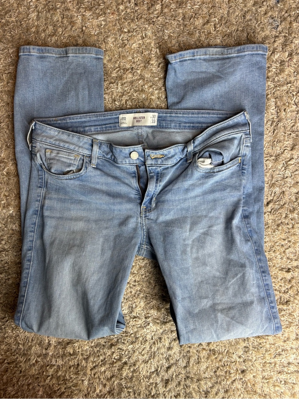 Hollister Light Blue Boot Cut Jeans